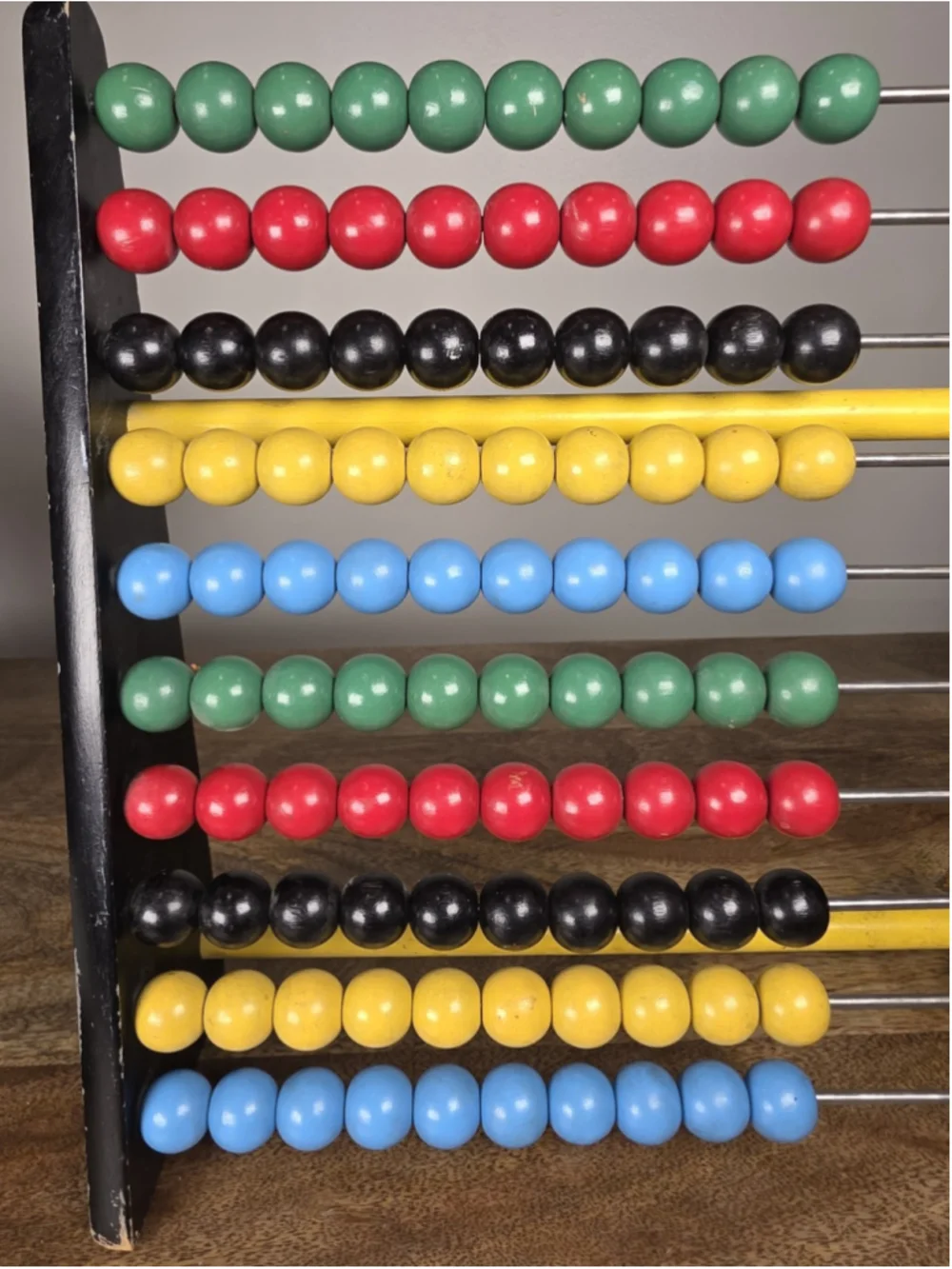 Vintage BRIO Abacus Made in Sweden 100 Bead Wood MCM Educational Toy Decor